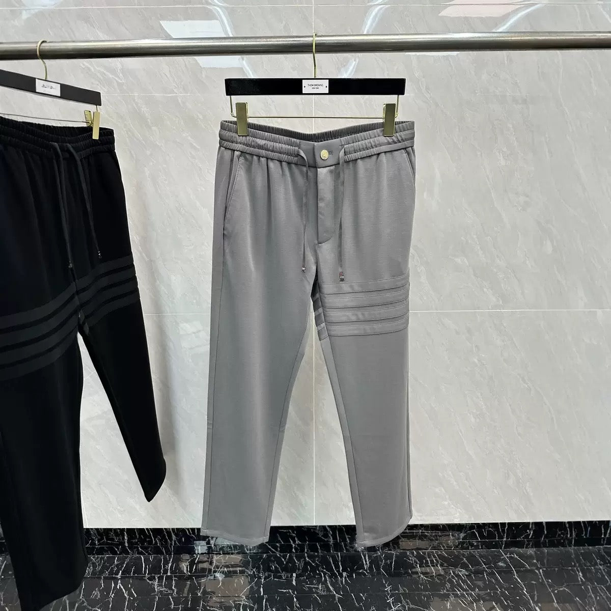 Thom Browne Men's Plaid Trousers