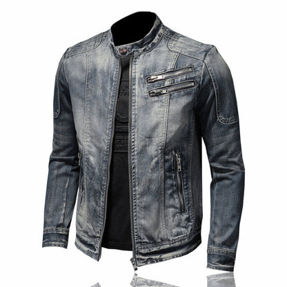 New D2 Distressed Denim Jacket