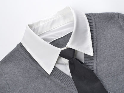 Thom Browne 2026SS Women's Wool Dress | Elegant Knit Dress