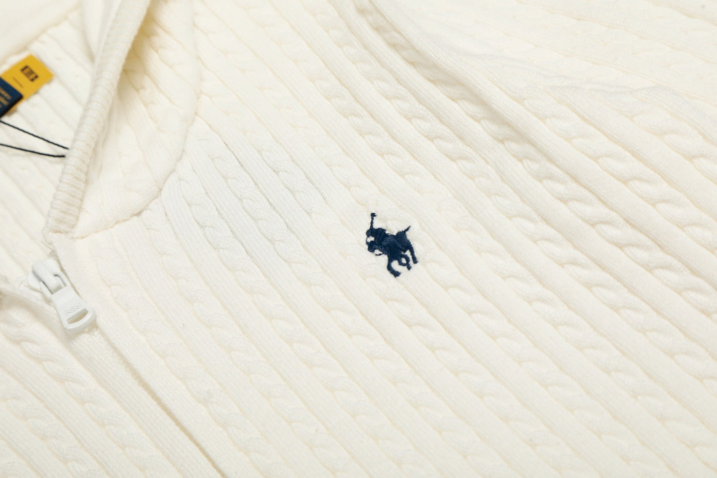 Ralph Lauren Women‘s Cable Knit Cotton Hoodie Jacket