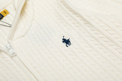 Ralph Lauren Women‘s Cable Knit Cotton Hoodie Jacket