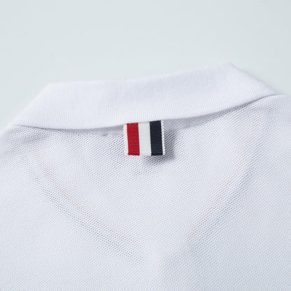 Thom Browne Men's Signature Tricolor Stripe T-Shirt