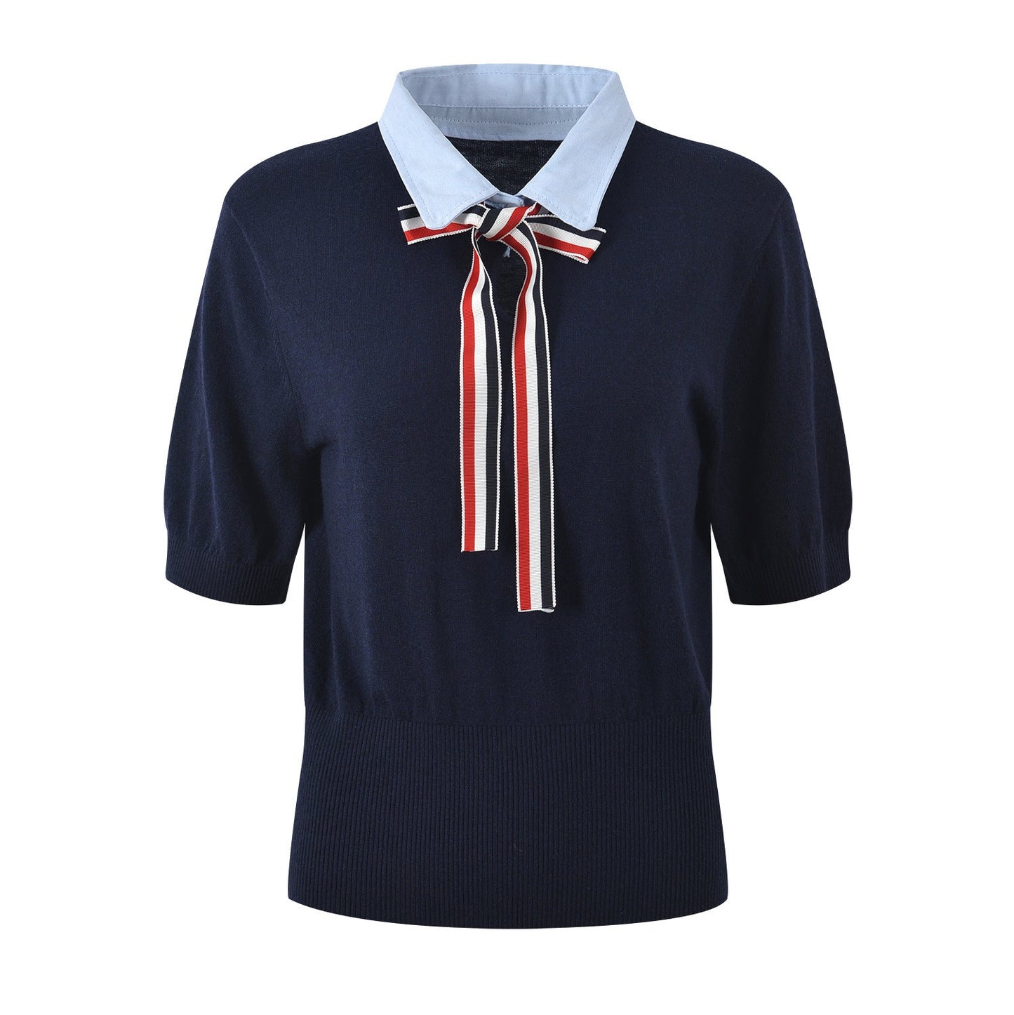 Women's Knitted Wool POLO Shirt THOM TREND