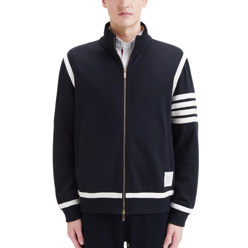 Men's Classic Stripe Zip-Up Top THOM TREND