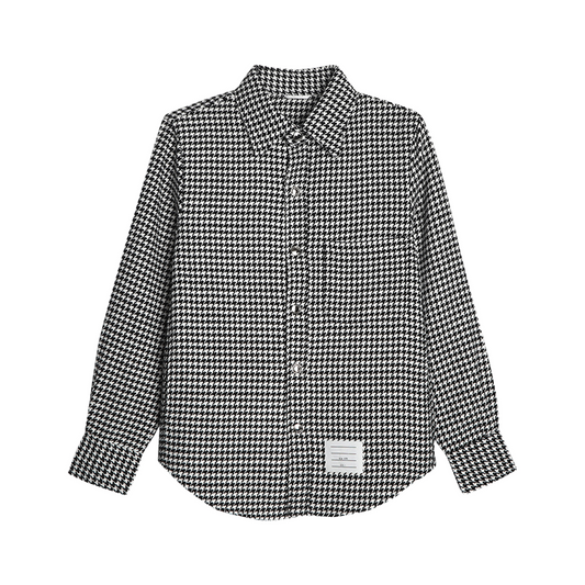 Men's Houndstooth Shirt Jacket THOM TREND