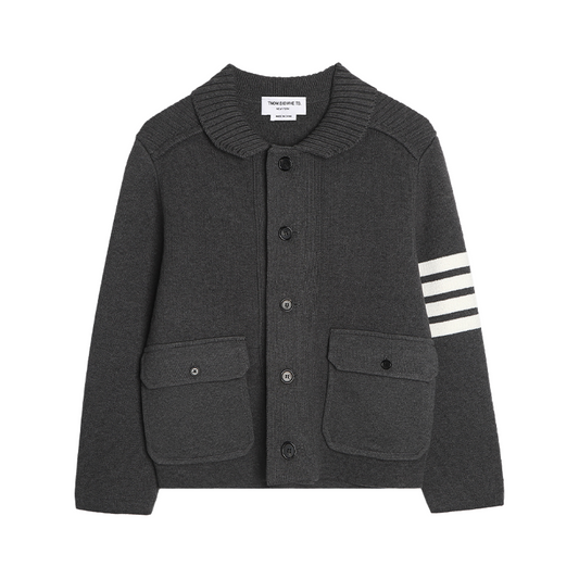 Men's four-bar lapel sweater jacket THOM TREND
