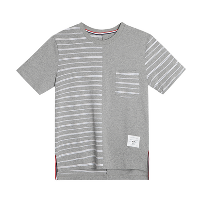 Unisex asymmetric crew neck T-shirt THOM TREND