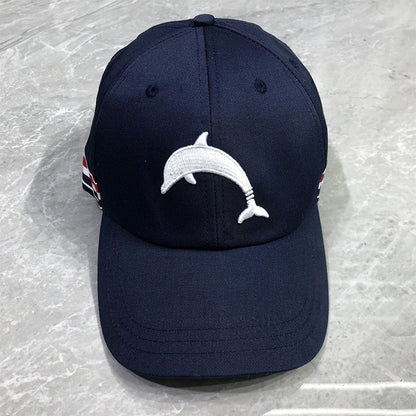 Dolphin embroidered baseball cap THOM TREND