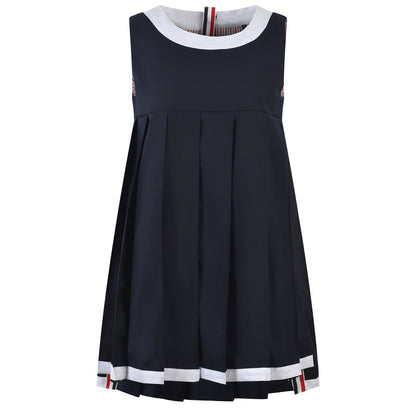 Women's Sleeveless Pleated Vest Dress