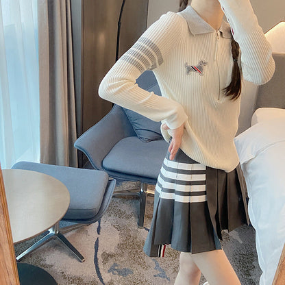 Thom Browne Knitted Polo Shirt