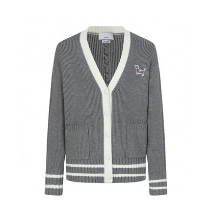 2025SS Puppy Color Striped Cardigan THOM TREND