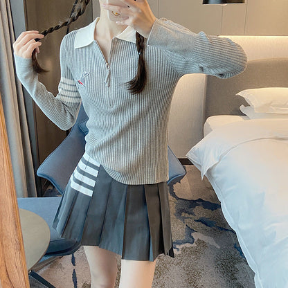 Thom Browne Knitted Polo Shirt