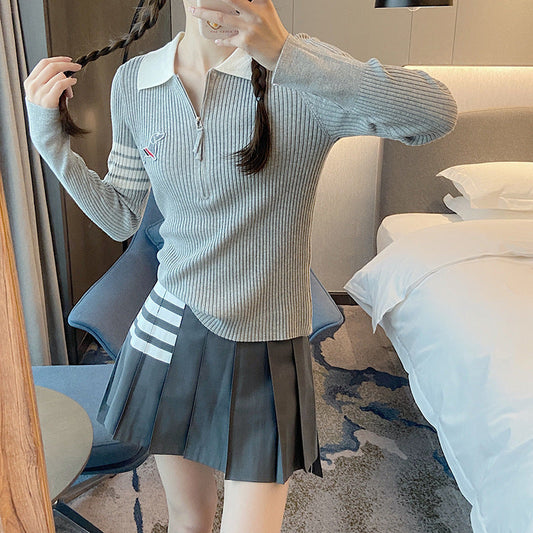 Thom Browne Knitted Polo Shirt