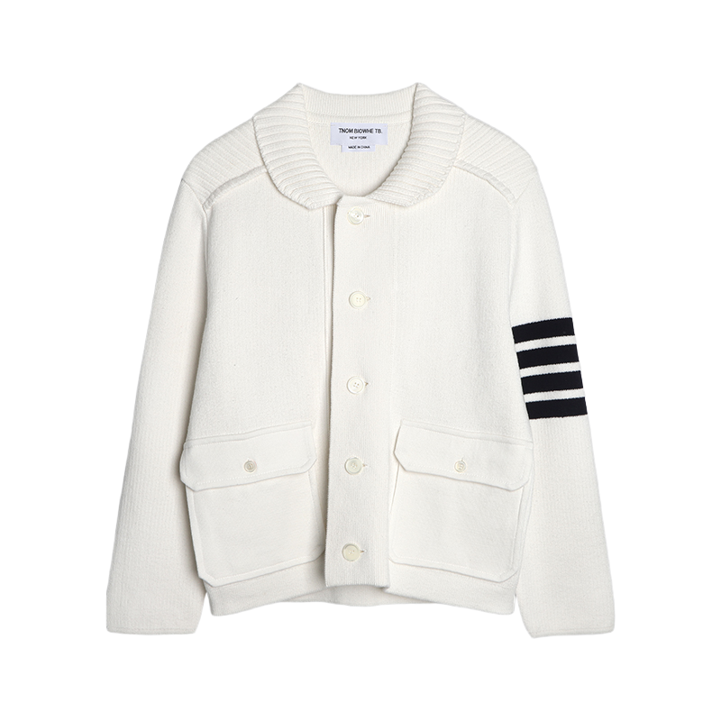 Men's four-bar lapel sweater jacket THOM TREND