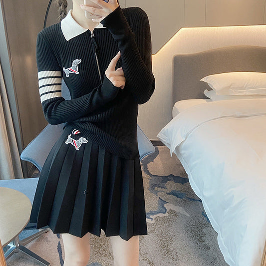 Thom Browne Knitted Polo Shirt