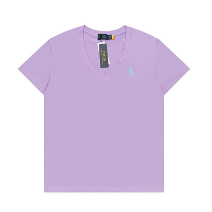 Ralph Lauren Women‘s Cotton V-neck T-shirt