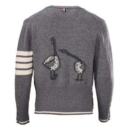Thom Browne Four-Stripe Wool Cardigan