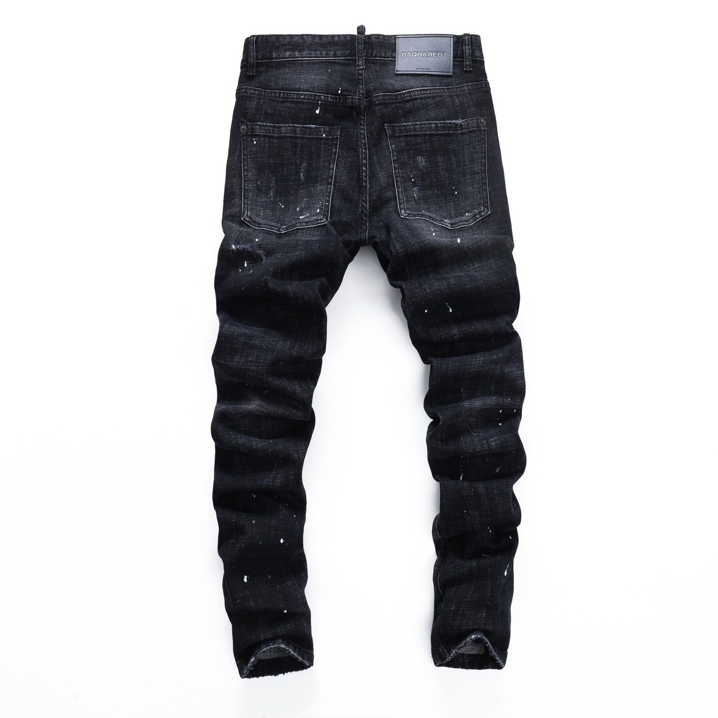 DSQ2 Maple leaf Hole Badge Jeans