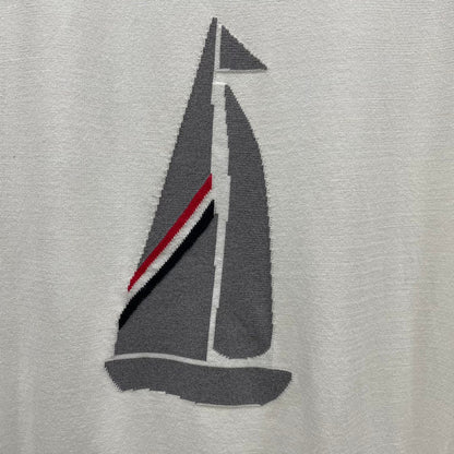 2025 SS  Men's sailboat embroidered POLO short sleeve THOM TREND